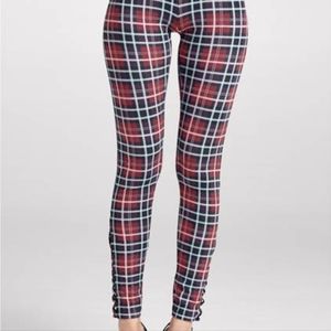 Plaid leggings